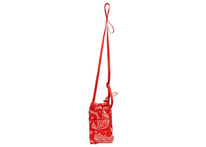 Supreme Puffer Neck Pouch Red Paisley