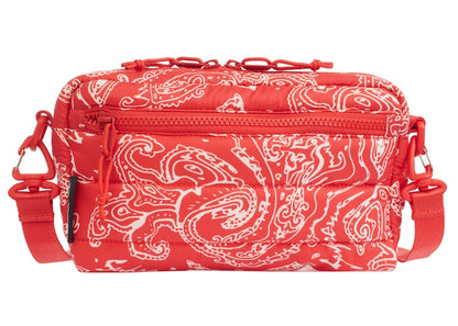 Supreme Puffer Side Bag Red Paisley