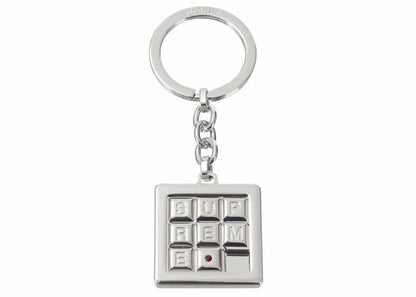 Supreme Puzzle Keychain Silver