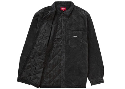 Supreme Quilted Corduroy Shirt Black