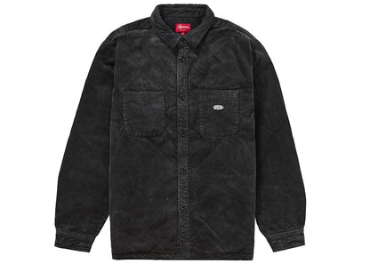 Supreme Quilted Corduroy Shirt Black