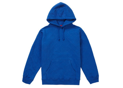 Supreme Quilted Hooded Sweatshirt Royal