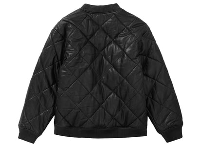 Supreme Quilted Leather Work Jacket Black