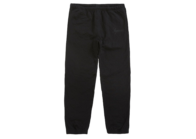 Supreme Quilted Sweatpant Black