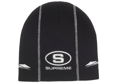 Supreme Racing Panel Beanie Black