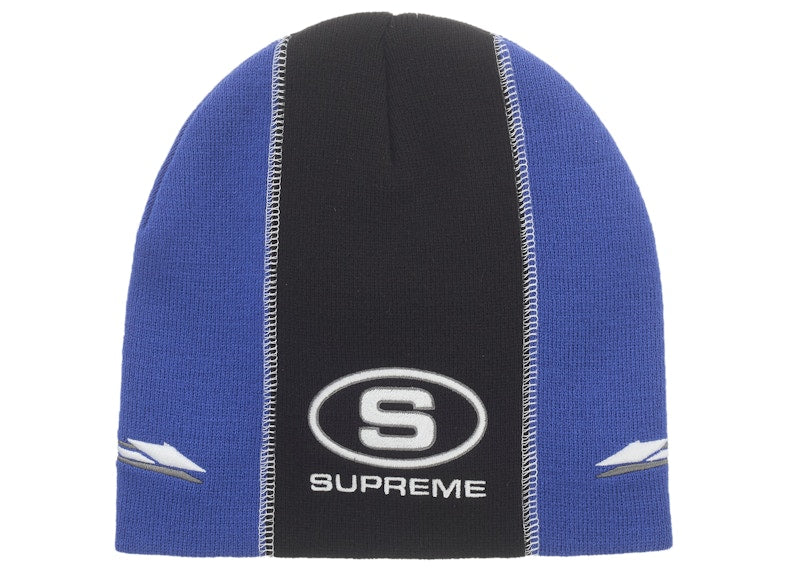 Supreme Racing Panel Beanie Blue