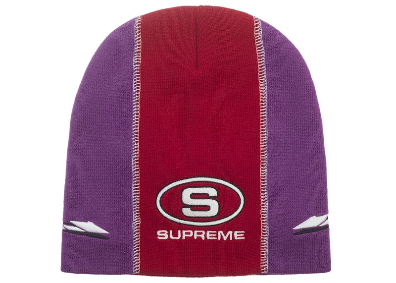 Supreme Racing Panel Beanie Purple
