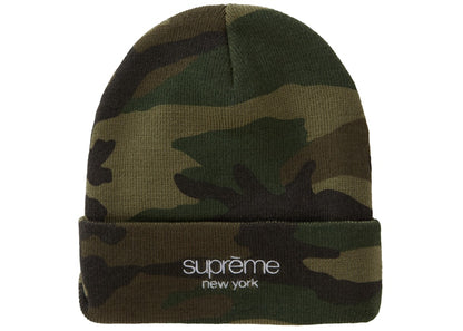 Supreme Radar Beanie Woodland Camo