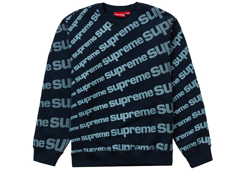 Supreme Radial Crewneck Navy