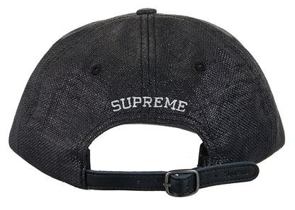 Supreme Raffia S Logo 6-Panel Black