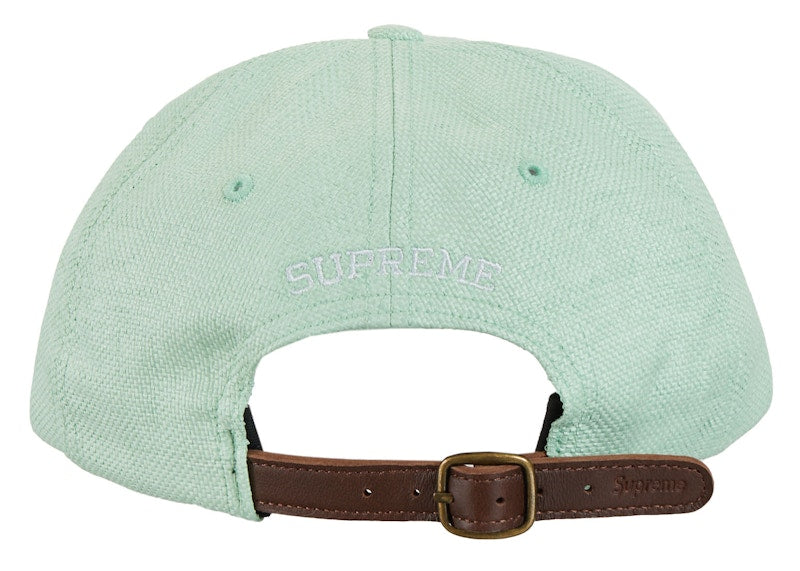 Supreme Raffia S Logo 6-Panel Green
