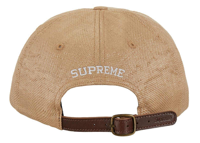 Supreme Raffia S Logo 6-Panel Natural