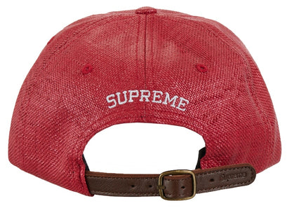 Supreme Raffia S Logo 6-Panel Red