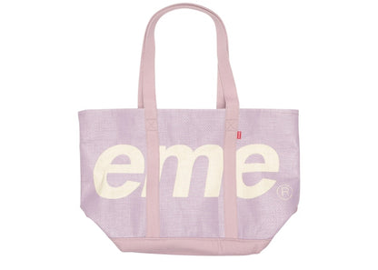Supreme Raffia Tote Purple