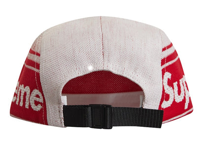 Supreme Raffia Woven Logo Camp Cap White