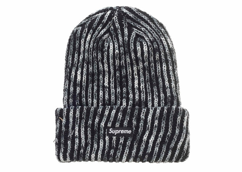 Supreme Rainbow Loose Gauge Beanie Black