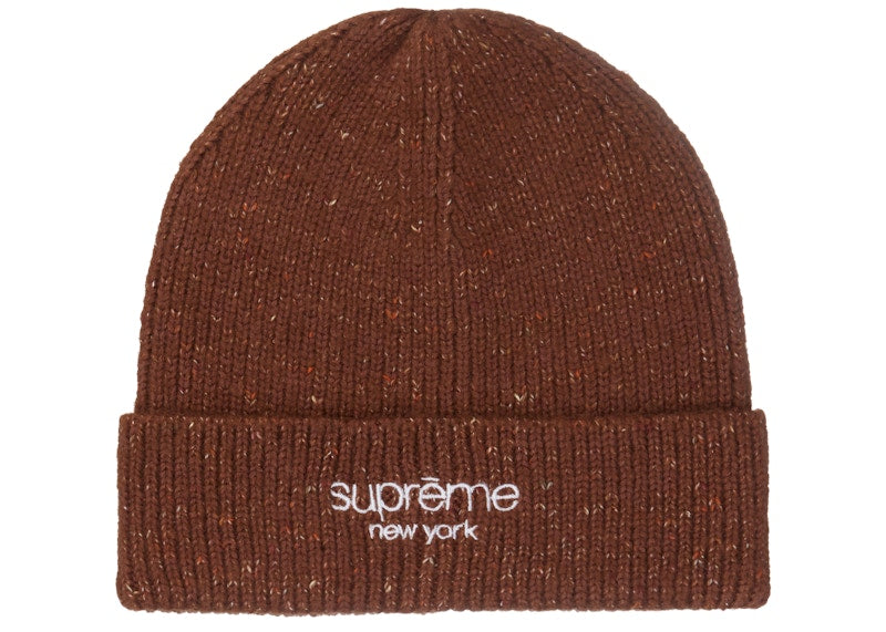 Supreme Rainbow Speckle Beanie (FW22) Brown