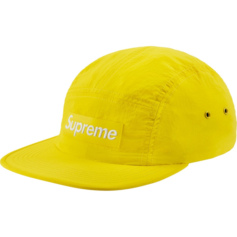 Supreme Raised Logo Patch Camp Cap Yellow
