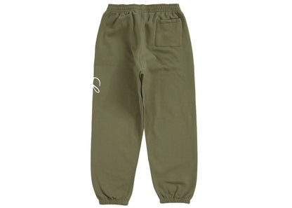 Supreme Raised Script Sweatpant Light Olive