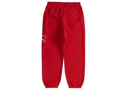 Supreme Raised Script Sweatpant Red