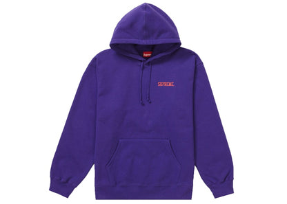 Supreme Ralph Steadman Skull Hooded Sweatshirt Purple