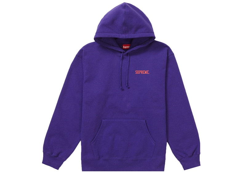Supreme Ralph Steadman Skull Hooded Sweatshirt Purple