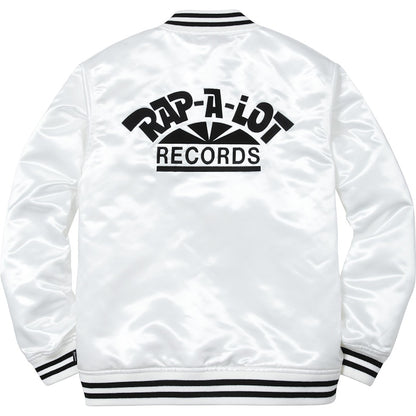 Supreme Rap A Lot Records Satin Club Jacket White