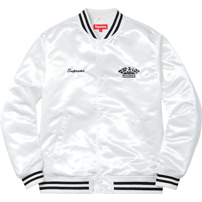 Supreme Rap A Lot Records Satin Club Jacket White
