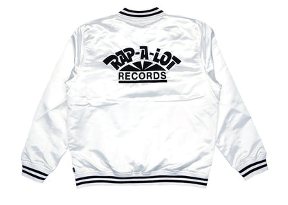 Supreme Rap A Lot Records Satin Club Jacket White