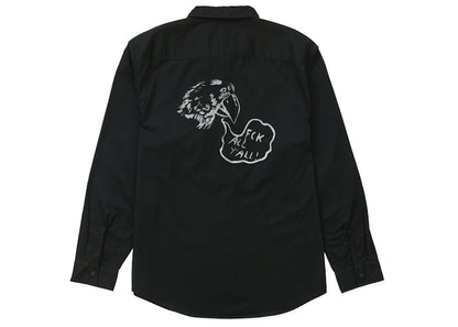 Supreme Raymond Pettibon Work Shirt Black