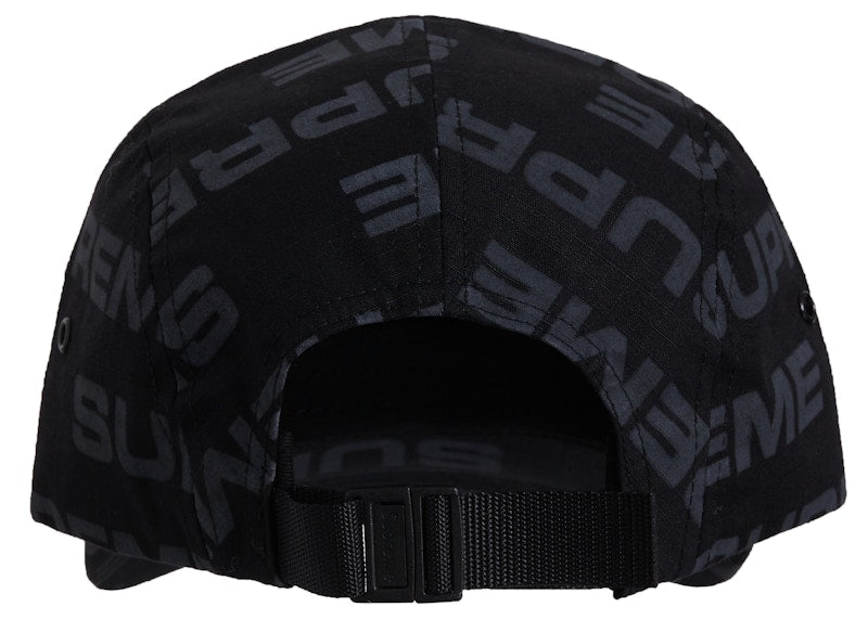 Supreme Reactive Print Camp Cap Black
