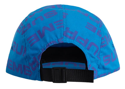 Supreme Reactive Print Camp Cap Blue