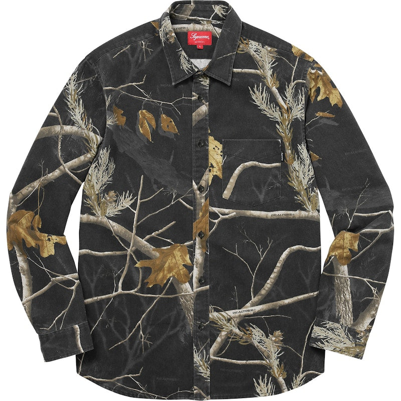 Supreme Realtree Camo Flannel Shirt Black