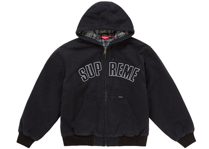 Supreme Reflective Arc Hooded Work Jacket Black