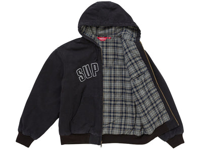 Supreme Reflective Arc Hooded Work Jacket Black