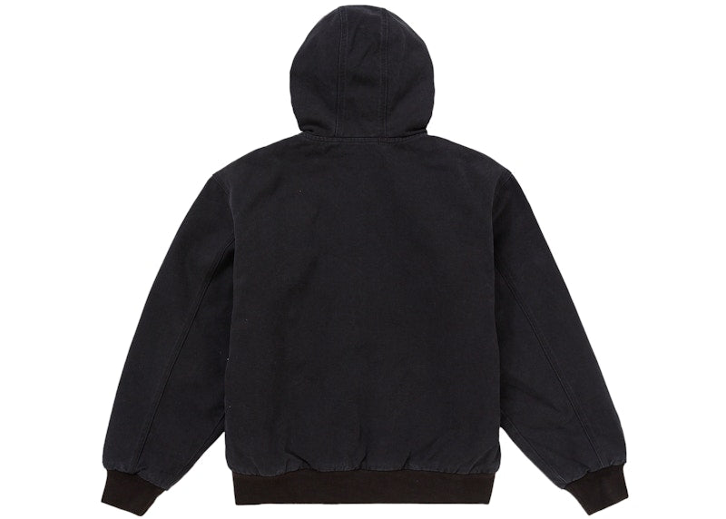 Supreme Reflective Arc Hooded Work Jacket Black