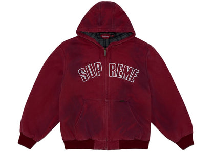 Supreme Reflective Arc Hooded Work Jacket Red