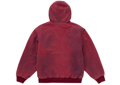 Supreme Reflective Arc Hooded Work Jacket Red