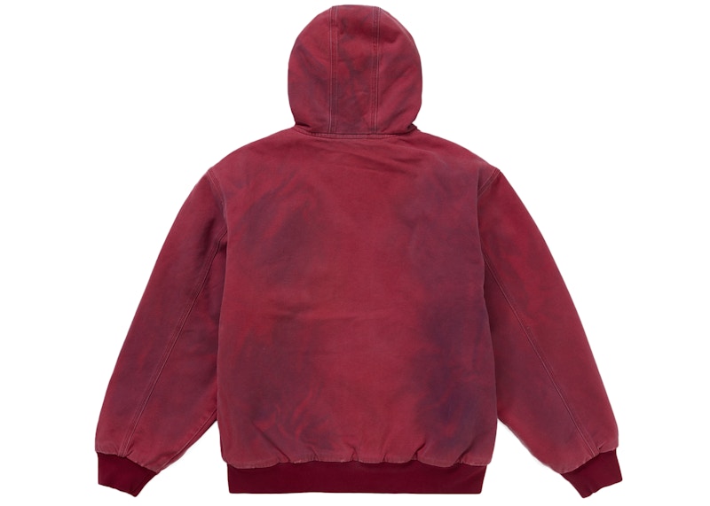 Supreme Reflective Arc Hooded Work Jacket Red