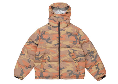 Supreme Reflective Camo Down Jacket Orange Camo
