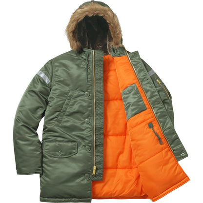 Supreme Reflective Cross N-3B Parka Olive
