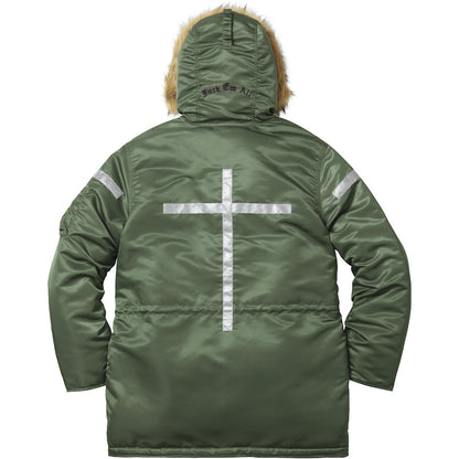 Supreme Reflective Cross N-3B Parka Olive