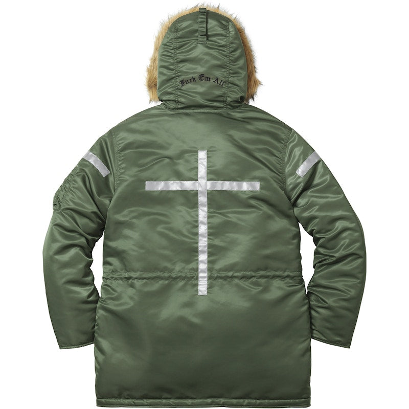 Supreme Reflective Cross N-3B Parka Olive