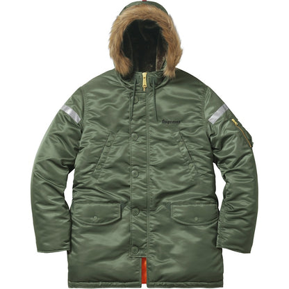 Supreme Reflective Cross N-3B Parka Olive