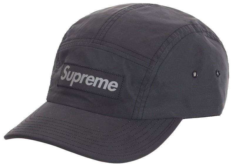 Supreme Reflective Dyed Camp Cap Black