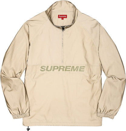 Supreme Reflective Half Zip Pullover Gold