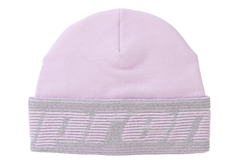 Supreme Reflective Jacquard Beanie Light Pink