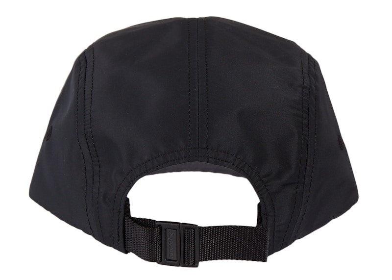 Supreme Reflective Jacquard Logo Camp Cap (FW22) Black