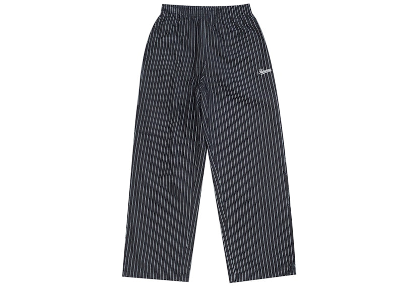 Supreme Reflective Pinstripe Track Pant Black