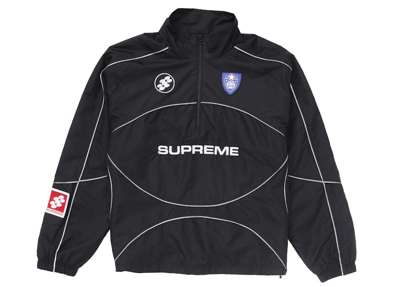 Supreme Reflective Piping Pullover Black
